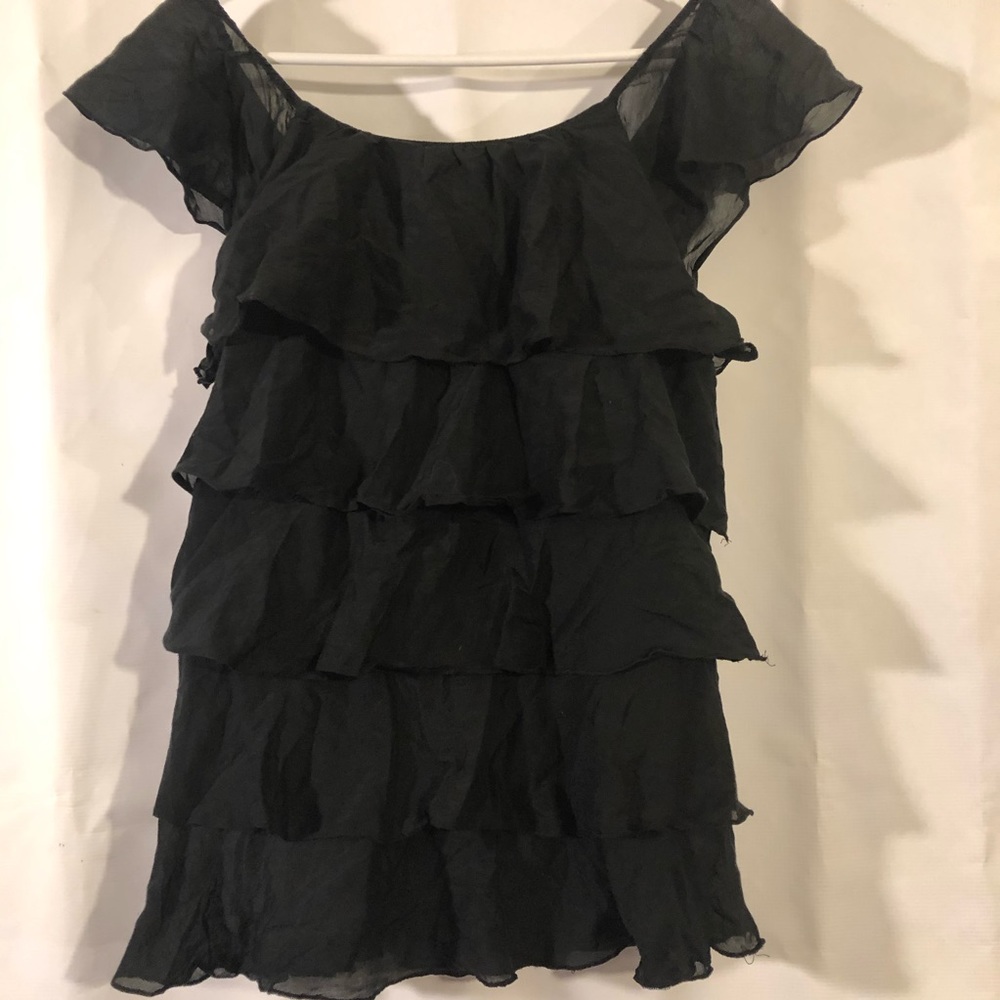 🌈💜Old Navy Ruffle Top SIze Large - Picture 5 of 5